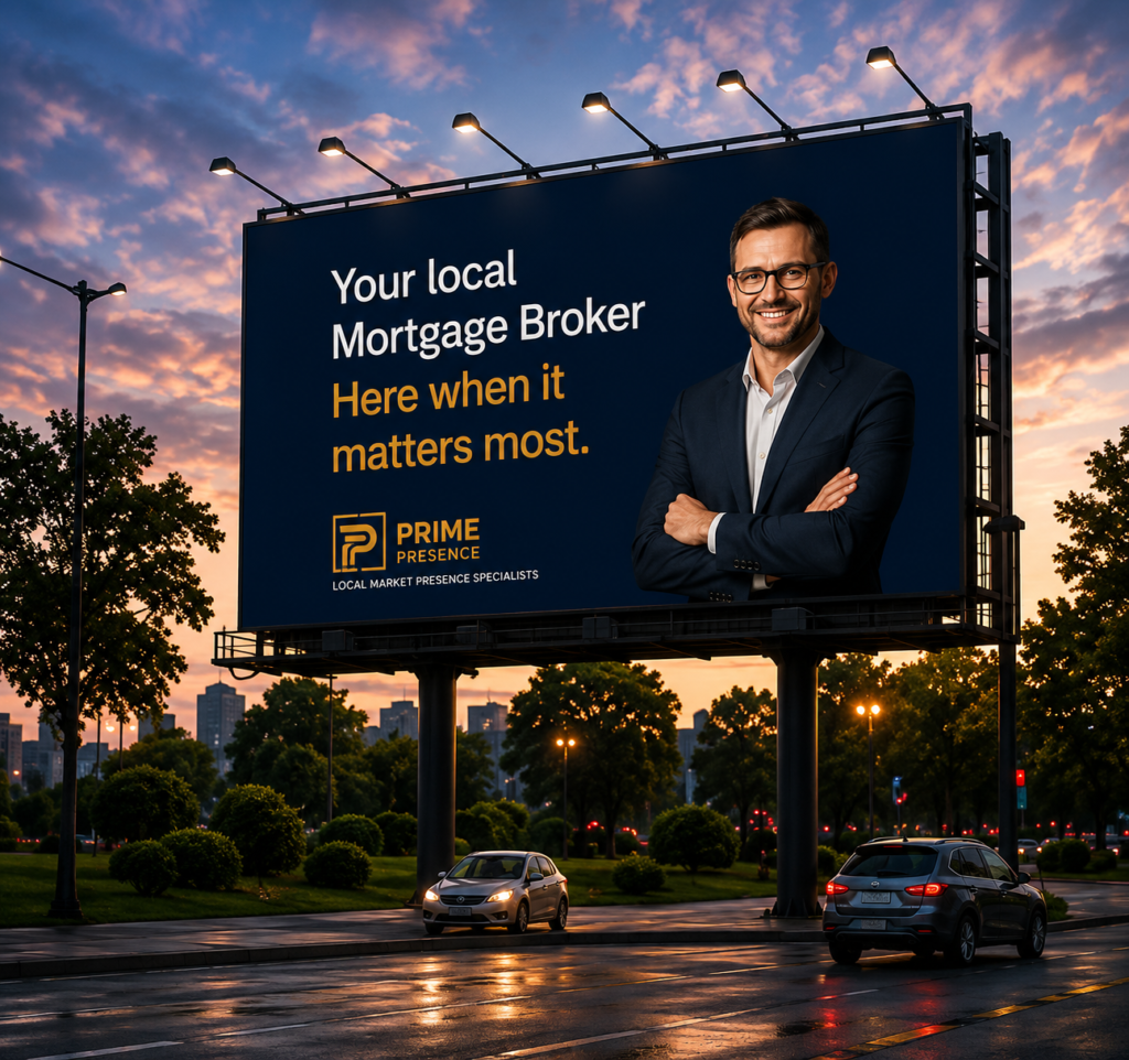 Prime Presence Mortgage Brokers Billboard